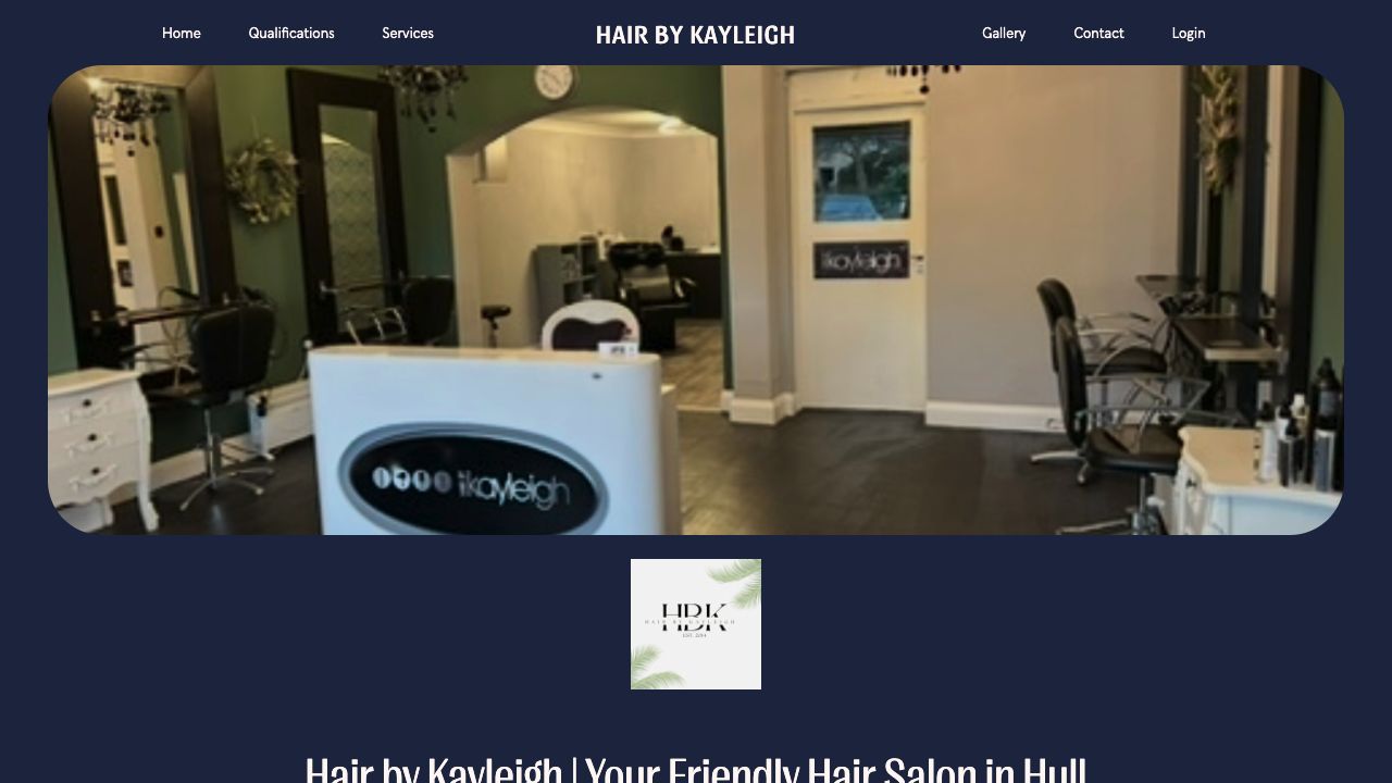 Hair by Kayleigh's real branded JENA website